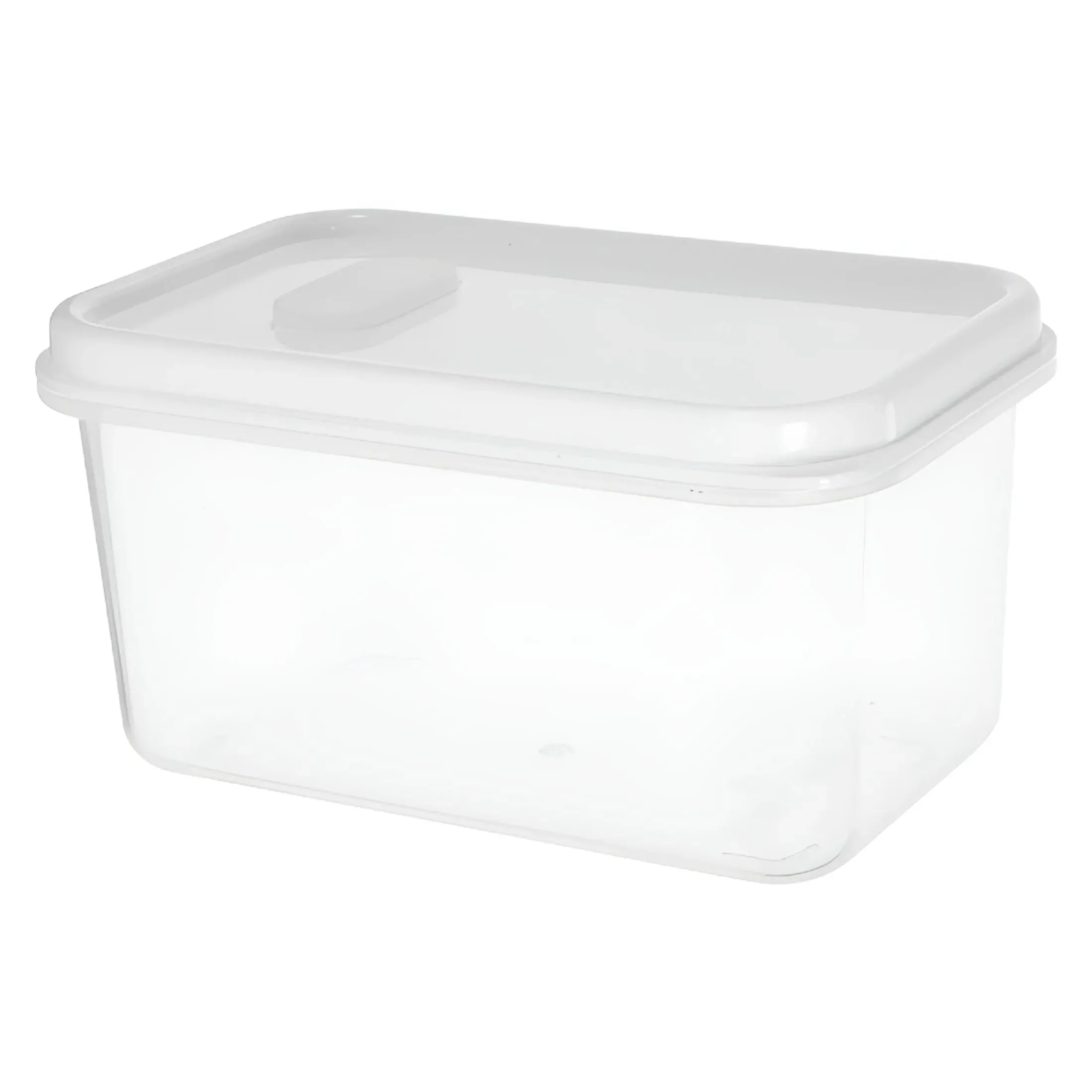 Clear Plastic Bread Box with Lid, Rectangular Loaf Container (4-Pack)